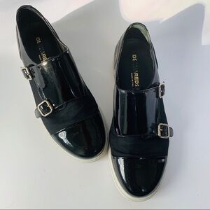 Dsquared2 Patent Leather Monk Strap Sneakers